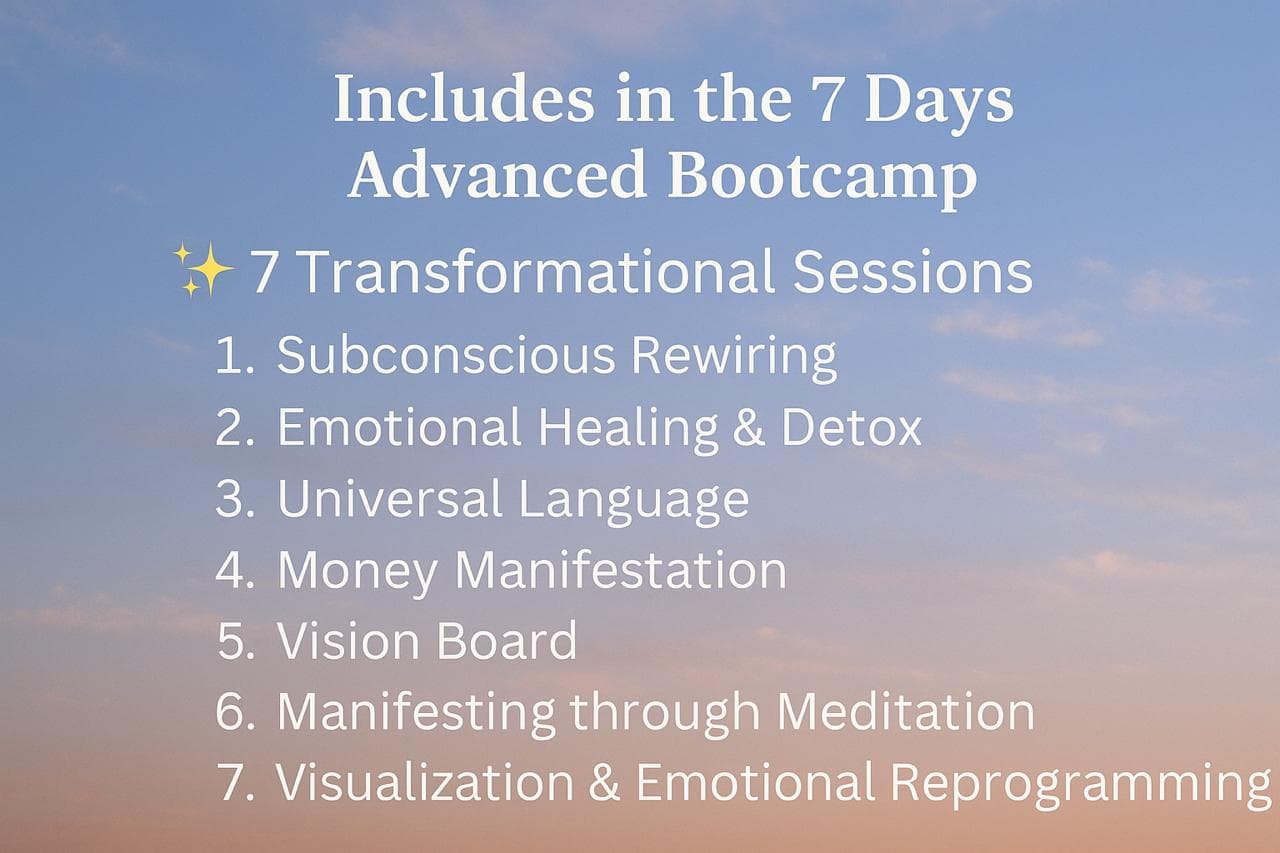 7-Day Hybrid Manifestation Bootcamp
