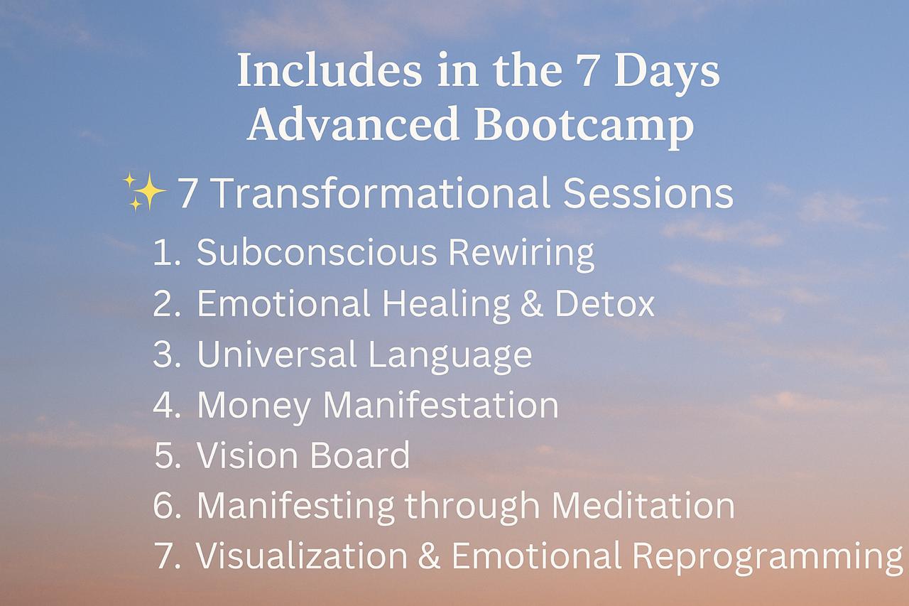 Manifestation Bootcamp